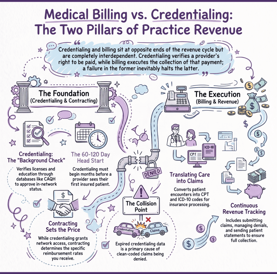 medical-billing-credentialing-differences | Medwave Medical Billing Versus Credentialing Guide