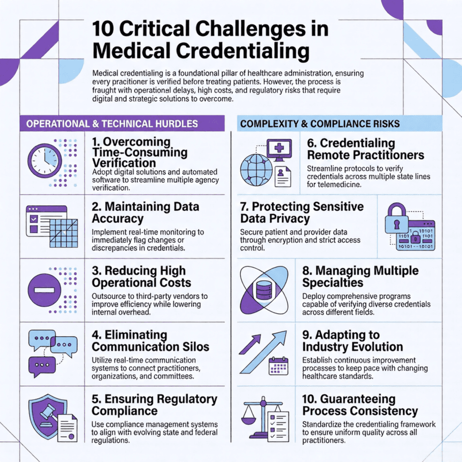 10 Medical Credentialing Challenges