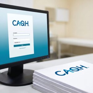 Caqh Proview Login Screen with Paper Credentialing Files