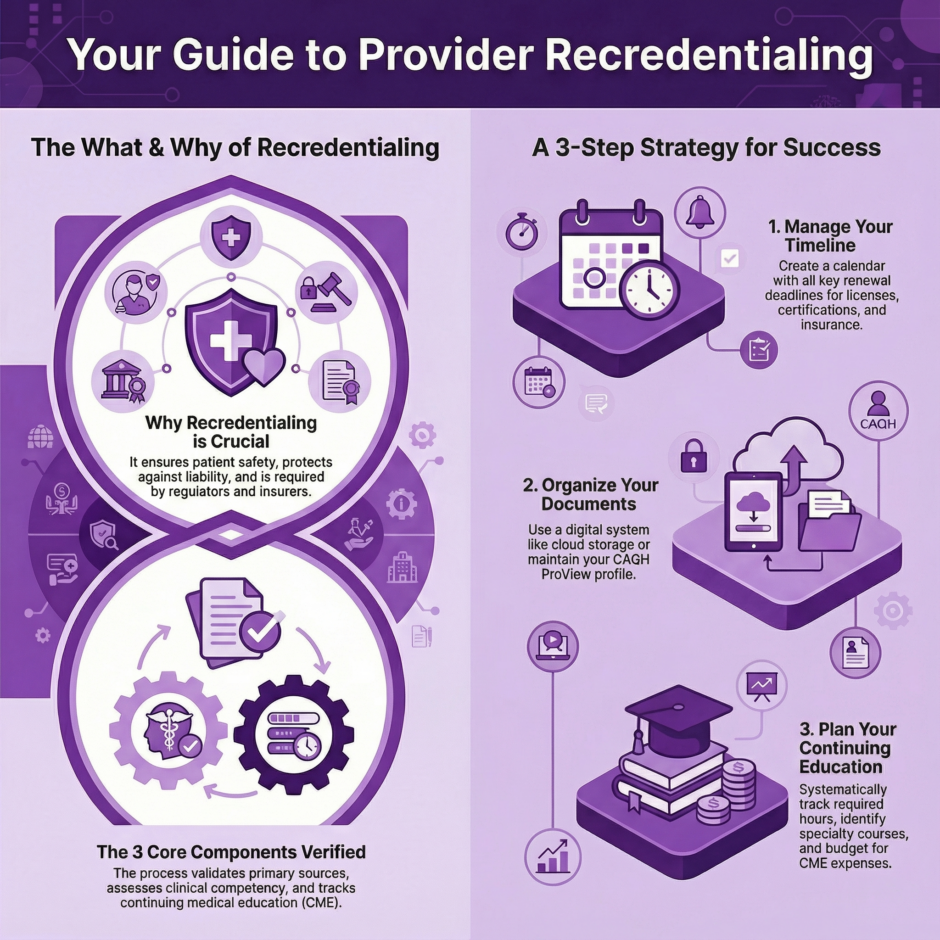 Provider Recredentialing Guide (infographic)