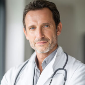 Handsome White Male Doctor Smiling