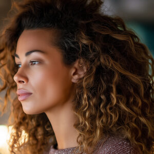 Young Black Female Credentialing Woman