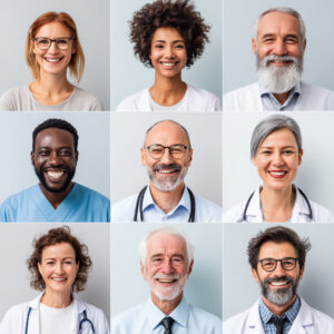 Group of Diverse Medical Professional all Needing Credentialing