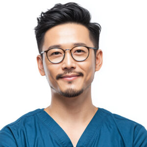 Japanese-American Male Medical Doctor