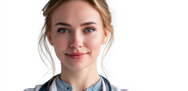 White Female Medical Doctor Smiling