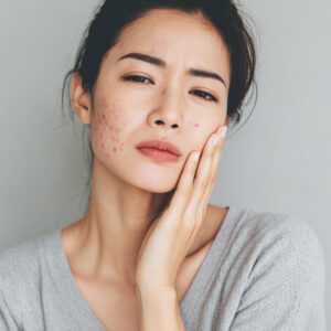 Young Asian Woman w/ Bad Acne