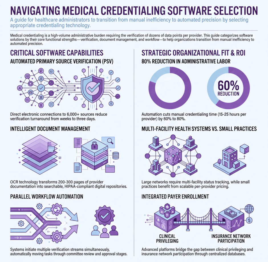 medical-credentialing-software-guide | Medwave Medical Credentialing Software Guide (infographic)