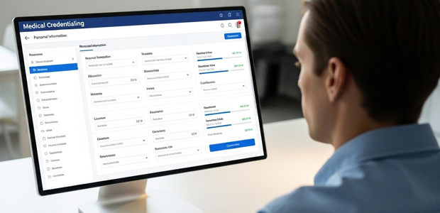 Medical Credentialing Software, Manned by Male Credentialer
