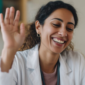 Asian Indian-American female medical doctor