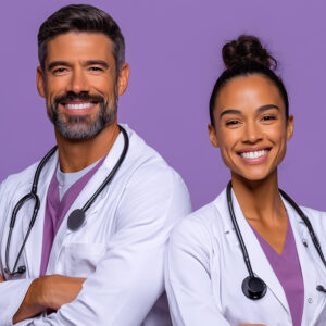 A Pair of HIspanic Medical Doctors Needing Contracting.
