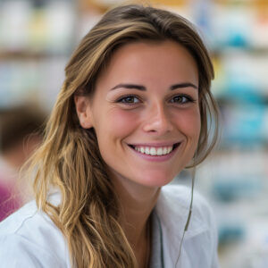 Young, pretty female medical credentialing specialist