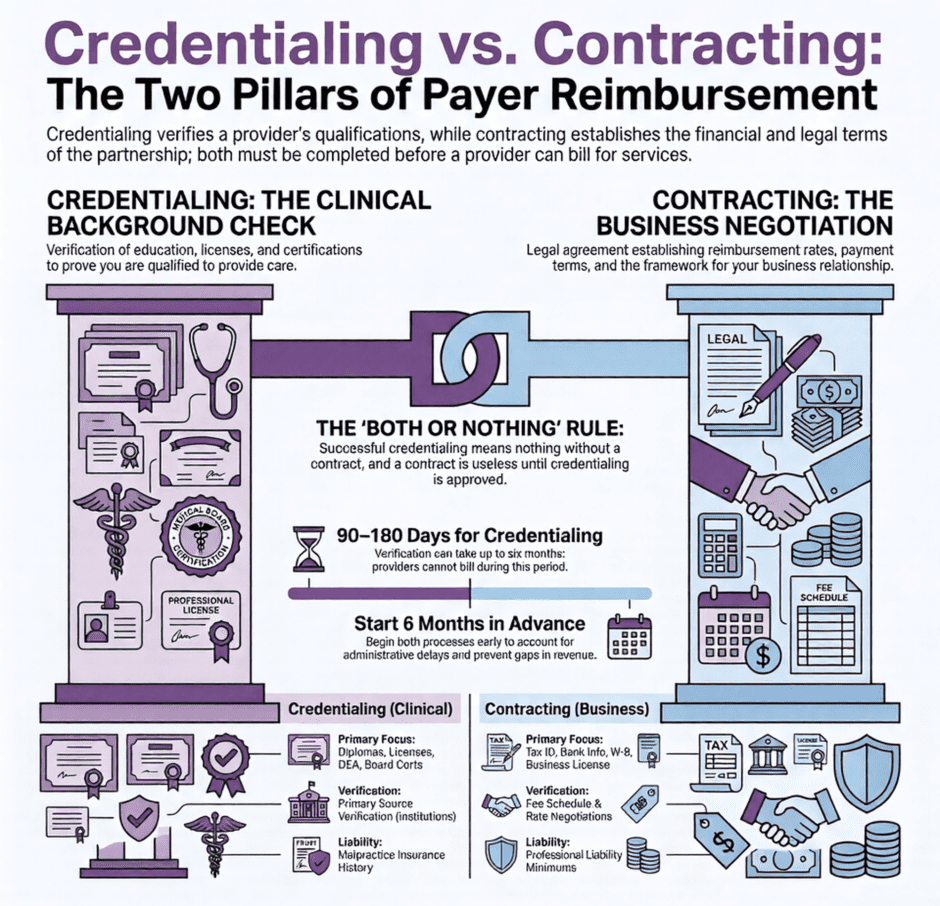 Credentialing versus Contracting