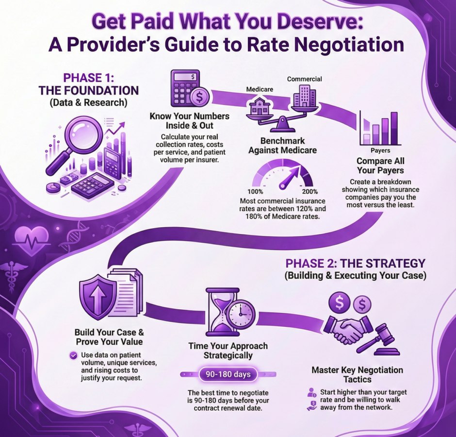 A Healthcare Provider's Guide to Rate Negotiations (infographic)