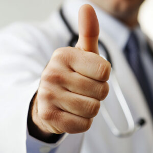 White Male Medical Doctor -- Thumbs Up