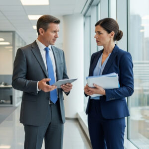 Healthcare Execs Discussing Primary Source Verification