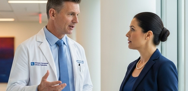 Healthcare Executive Discussing Credentialing Bottlenecks