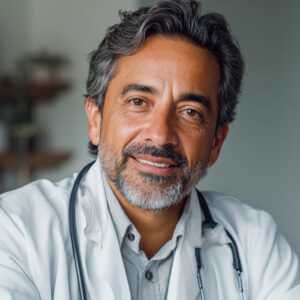 Latino Male Medical Doctor Needing Contracting
