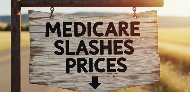 Medicare Slashes Prices (sign)