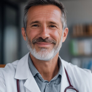 Middle-Aged Latino Medical Doctor