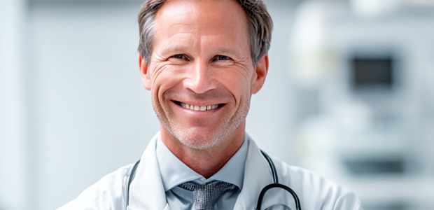 White Middle-Aged ER Physician Needing Billing