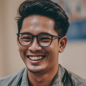 Smiling, Young, Asian-American Medical Doctor