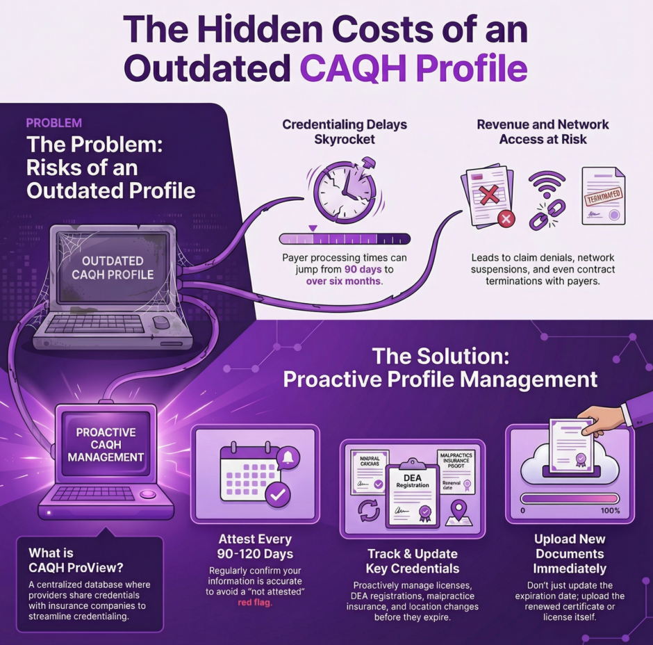 The Hidden Costs of an Outdated CAQH Profile (infographic)