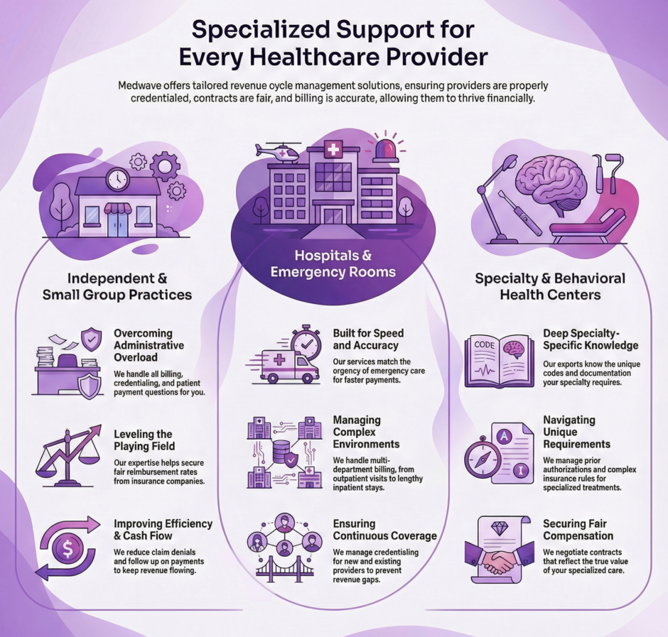 Medwave: Specialized Support for Every Healthcare Provider (infographic)