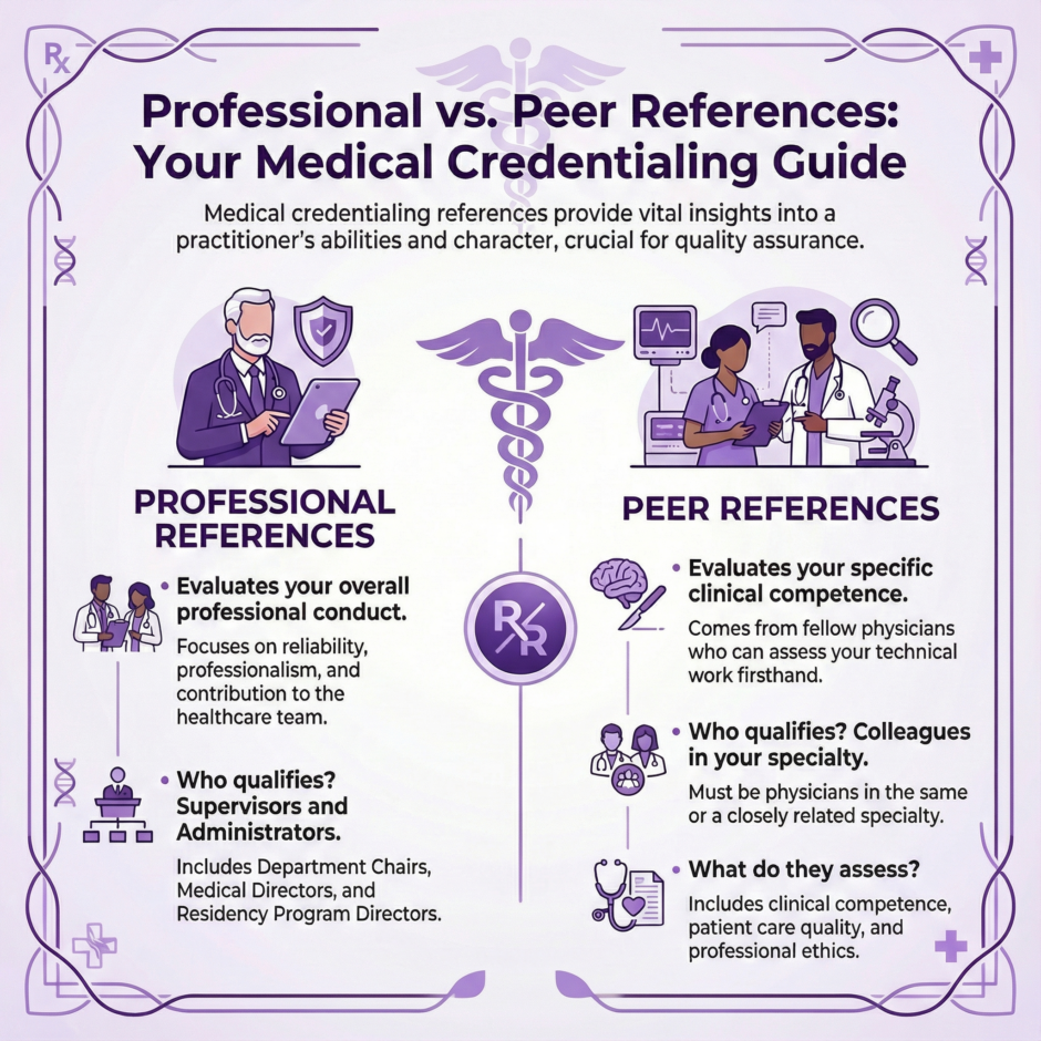 Professional versus Peer Credentialing References