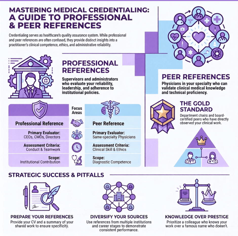 Professional vs. Peer References in Medical Billing (infographic)