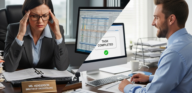 In-House vs. Outsourced Credentialing. Two scenarios.