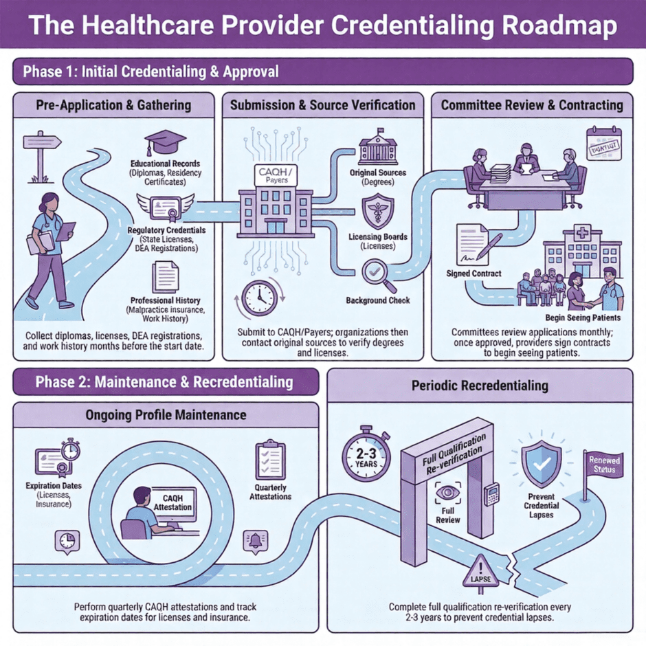 The Healthcare Provider Credentialing Roadmap (infographic)