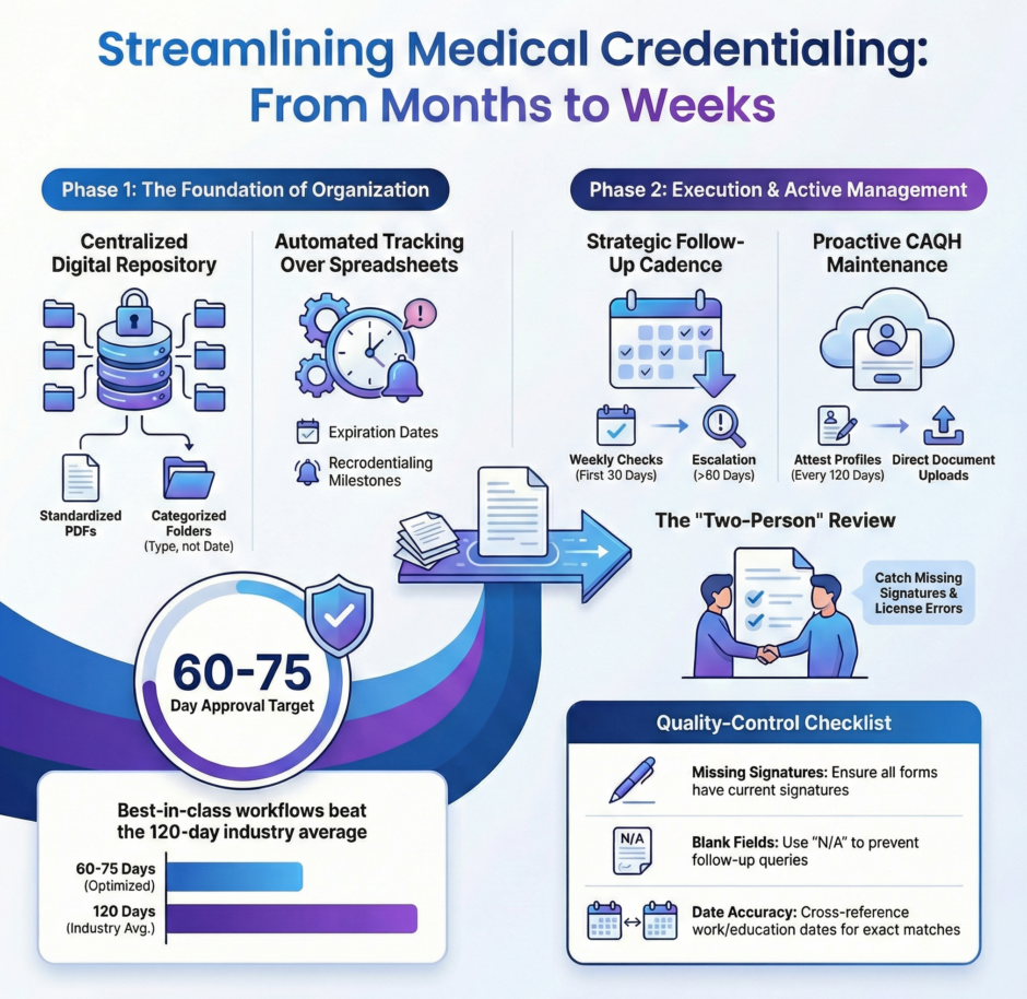 Streamlining Medical Credentialing Workflows (infographic)