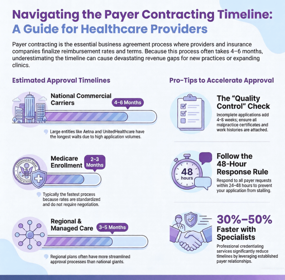 Payer Contracting Timelines (infographic)