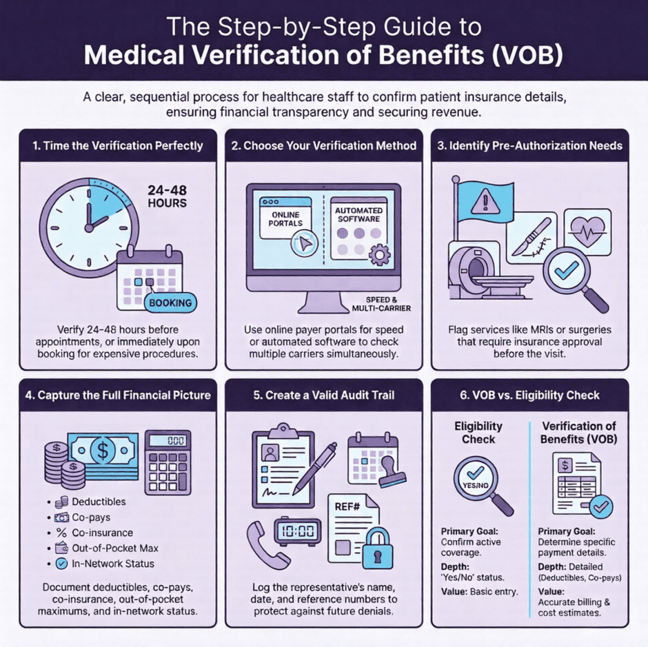 Verification of Benefits Guide (infographic)