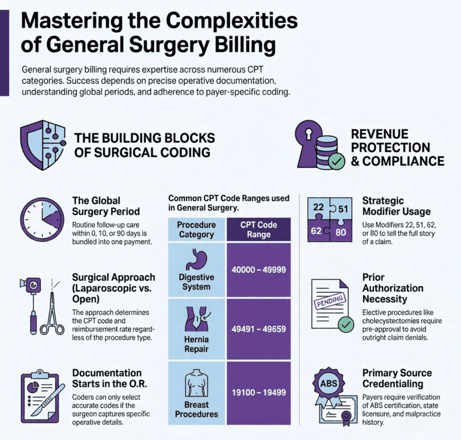 General Surgery Billing Guide (infographic)