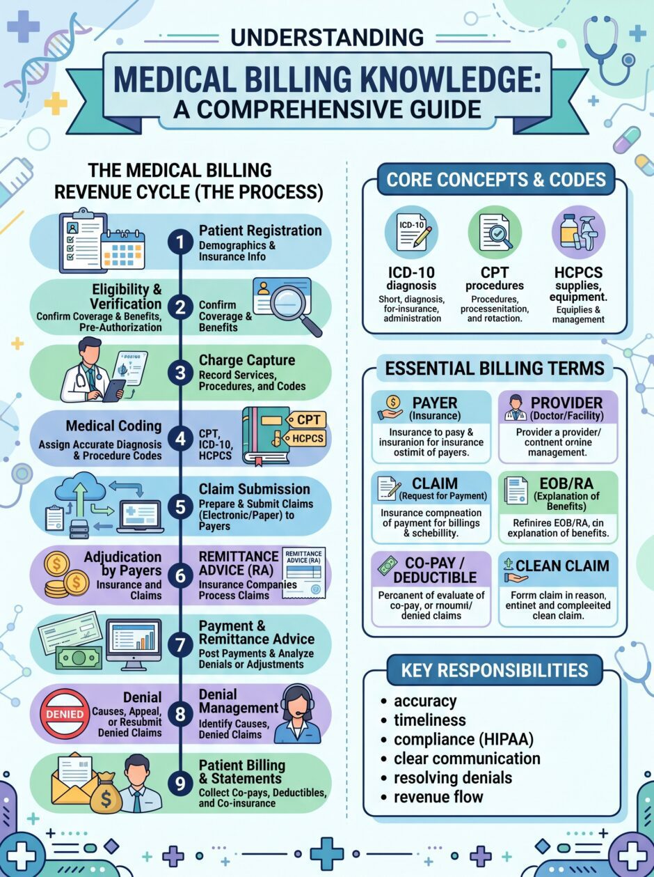 Medical Billing Knowledge Guide (infographic)
