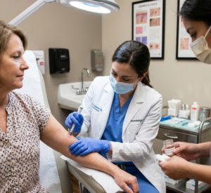 Medical Necessity Treatment at Dermatology Office