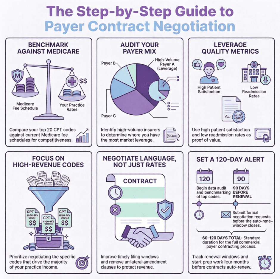 Payer Contracting Negotiation Strategy (infographic)