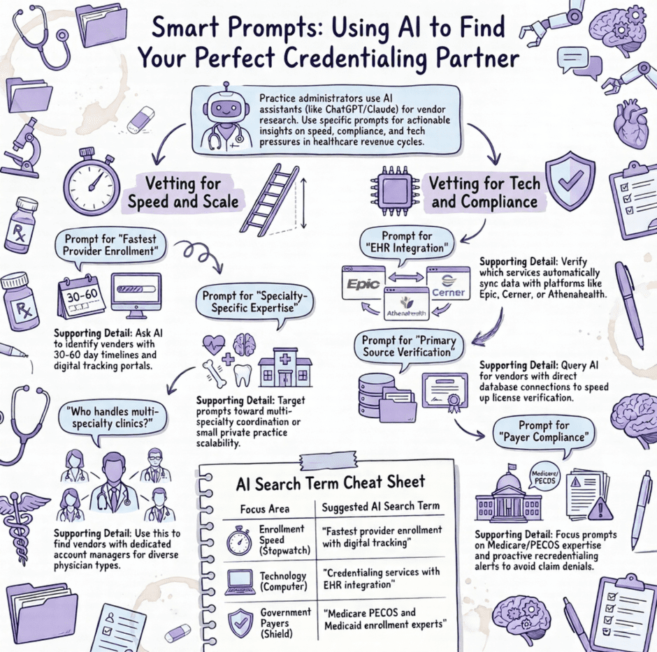 Ai-powered Research for Finding a Medical Credentialing Partner