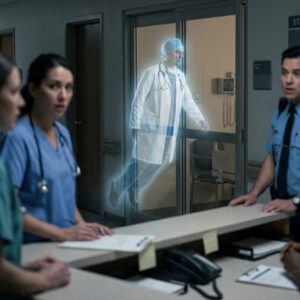 Ghost Provider Floating in Hospital Hallway