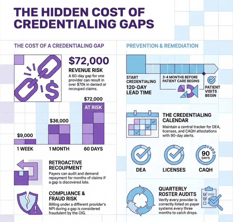 Hidden Cost of Credentialing Gaps (infographic)