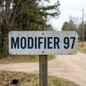 Modifier 97 Add-on Sign