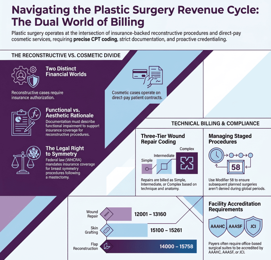 Plastic Surgery Revenue Cycle Billing Guide (infographic)