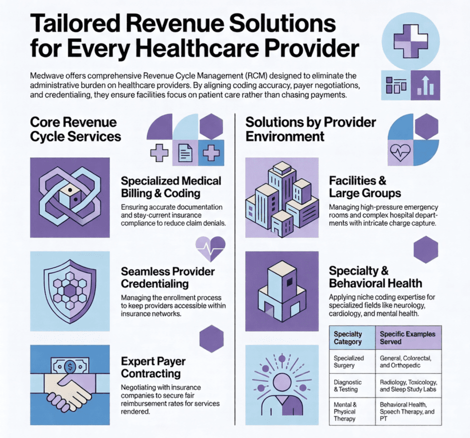 Revenue Solutions for Healthcare Providers (infographic)