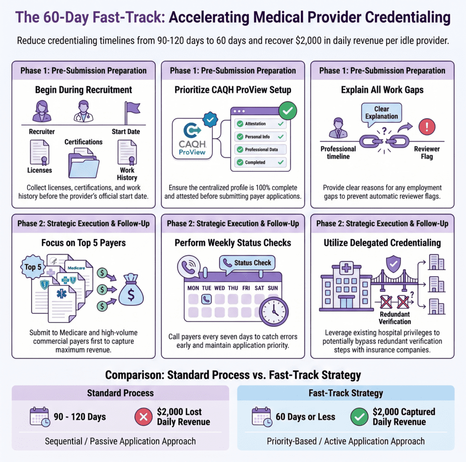 Accelerating Provider Credentialing Strategy Guide (infographic)