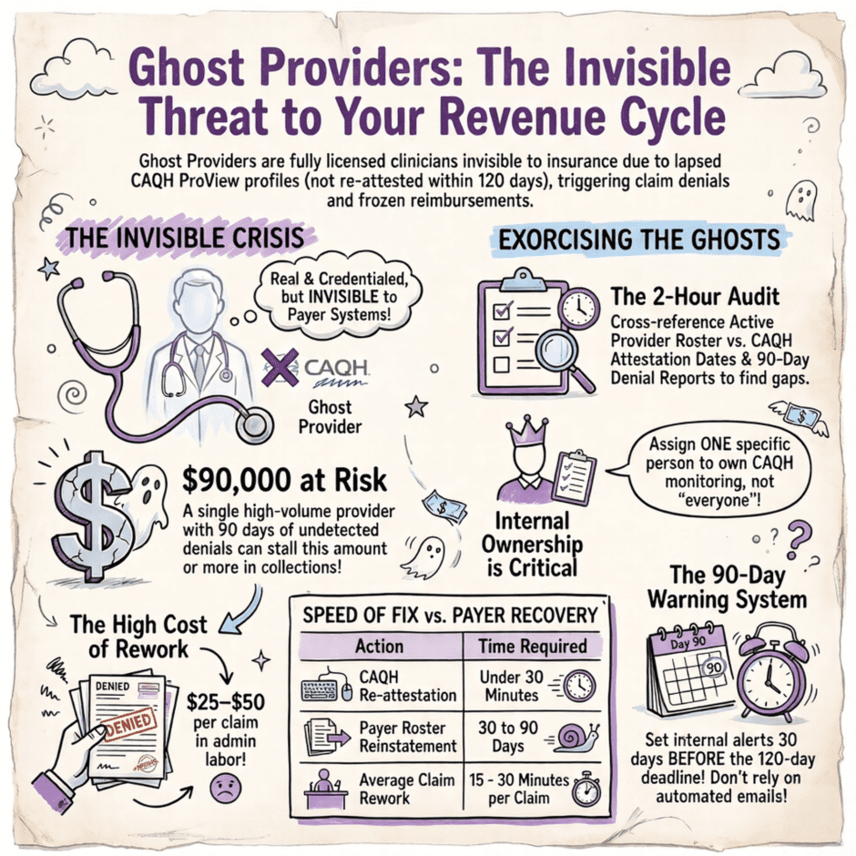 Ghost Provider Revenue Risk (infographic)