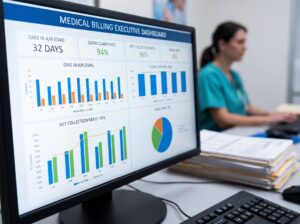 Medical Billing Kpis on Computer Screen