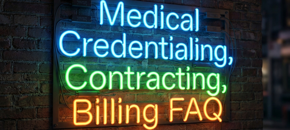 medical-credentialing-payer-contracting-billing-faq | Medwave Medical Credentialing, Payer Contracting, Billing Faq Neon Sign