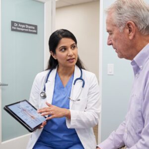 Pain Management Doctor Discussing Treatment to Patient