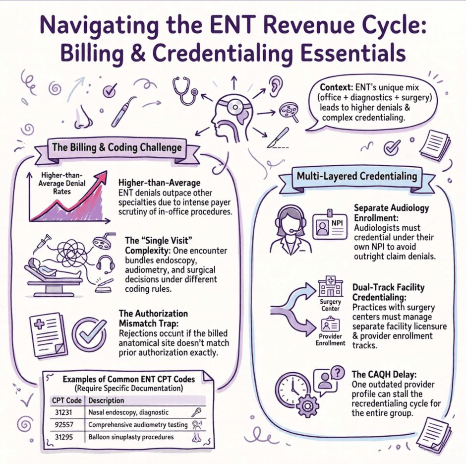 Ent Billing, Credentialing Guide